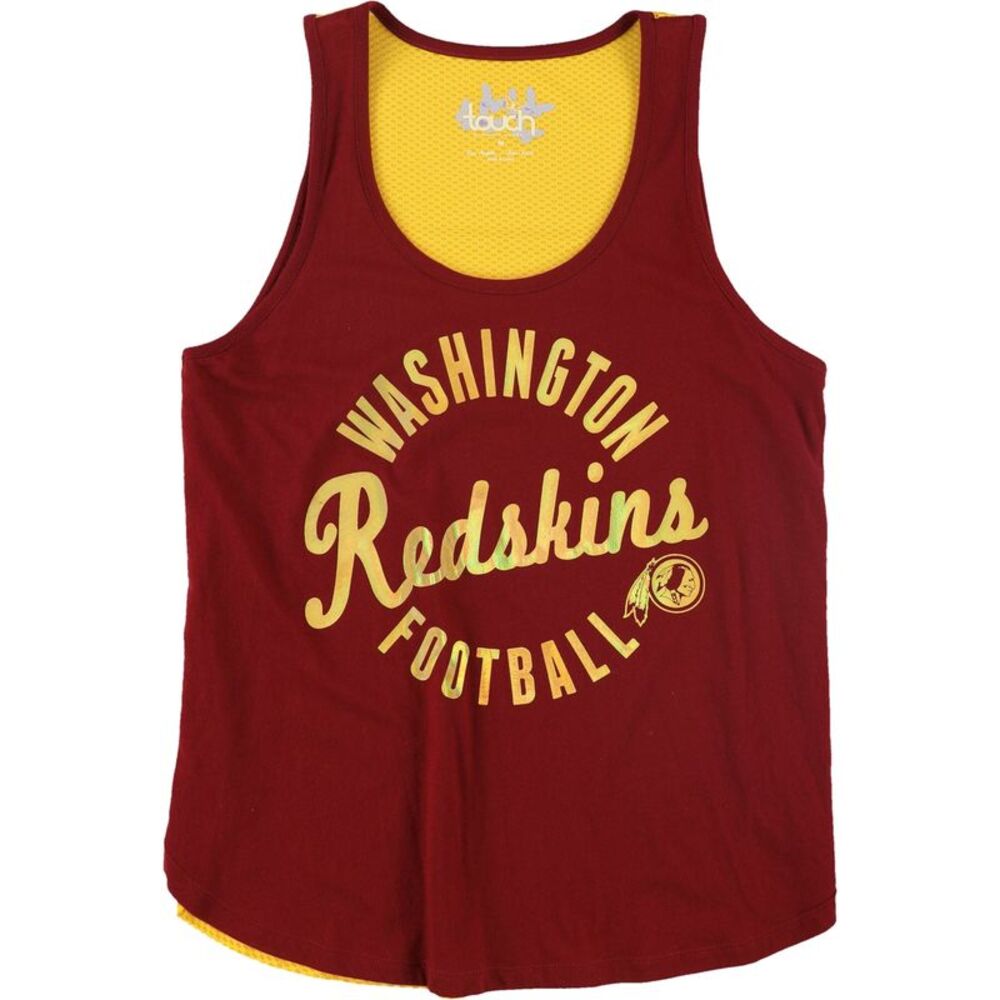 Touch Womens Redskins Mesh Back Tank Top, NWT